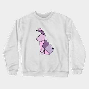Origami Rabbit Lavender Crewneck Sweatshirt